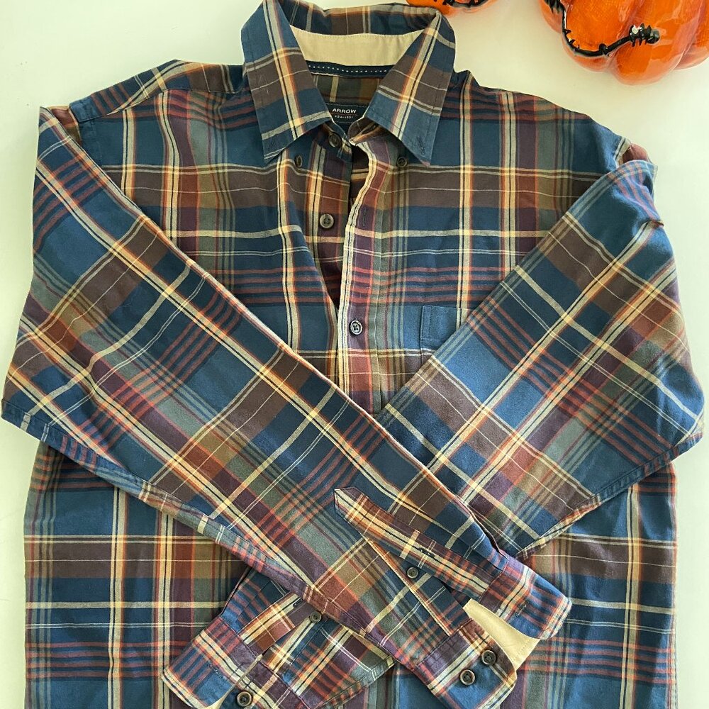 Arrow Button Up Fall Colors